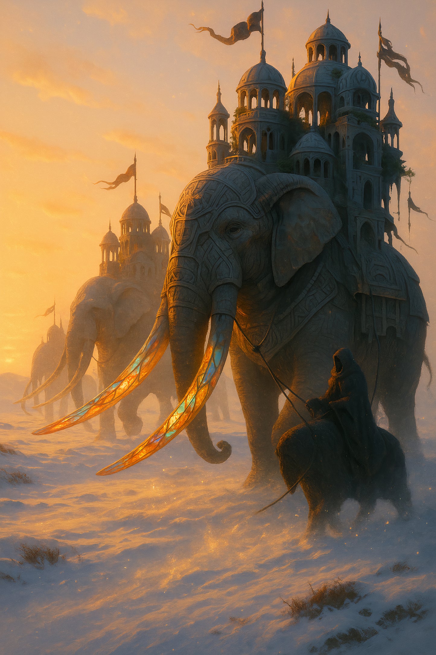 Palace Caravan of the Glass-Tusked Titans