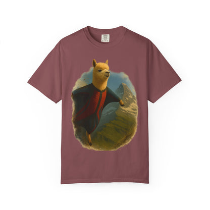 Alpaca Wingsuit T-Shirt — Flying Alpaca Mountain Tee
