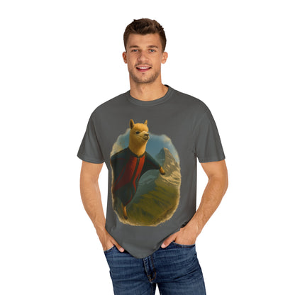 Alpaca Wingsuit T-Shirt — Flying Alpaca Mountain Tee
