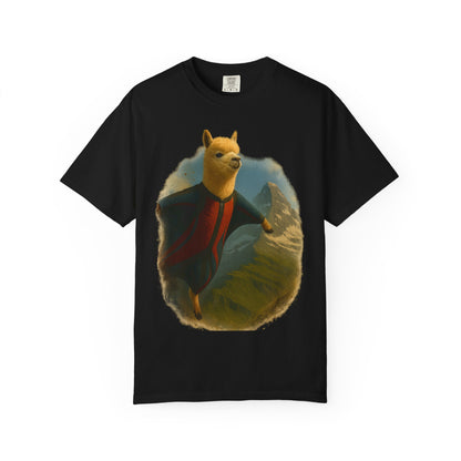 Alpaca Wingsuit T-Shirt — Flying Alpaca Mountain Tee