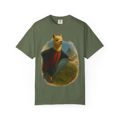 Alpaca Wingsuit T-Shirt — Flying Alpaca Mountain Tee