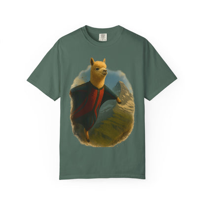 Alpaca Wingsuit T-Shirt — Flying Alpaca Mountain Tee