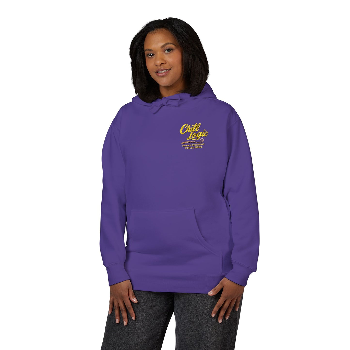 Chic & Cozy 'Chic Lives' Fleece Hoodie — Black Comfort Pullover